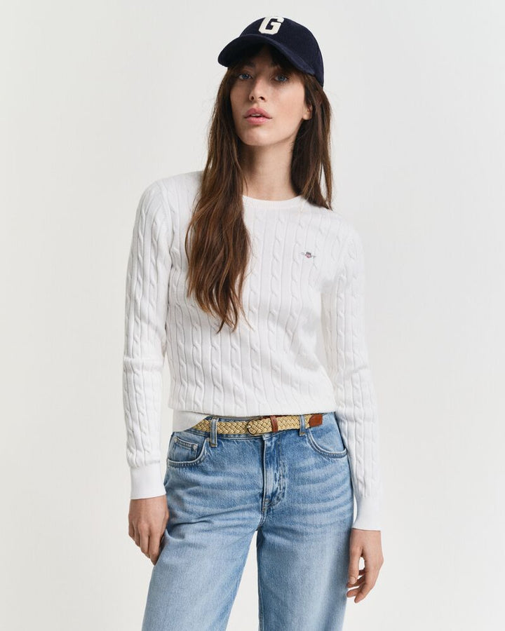 GANT Stretch Cotton Cable C-Neck/Pulover 4800100
