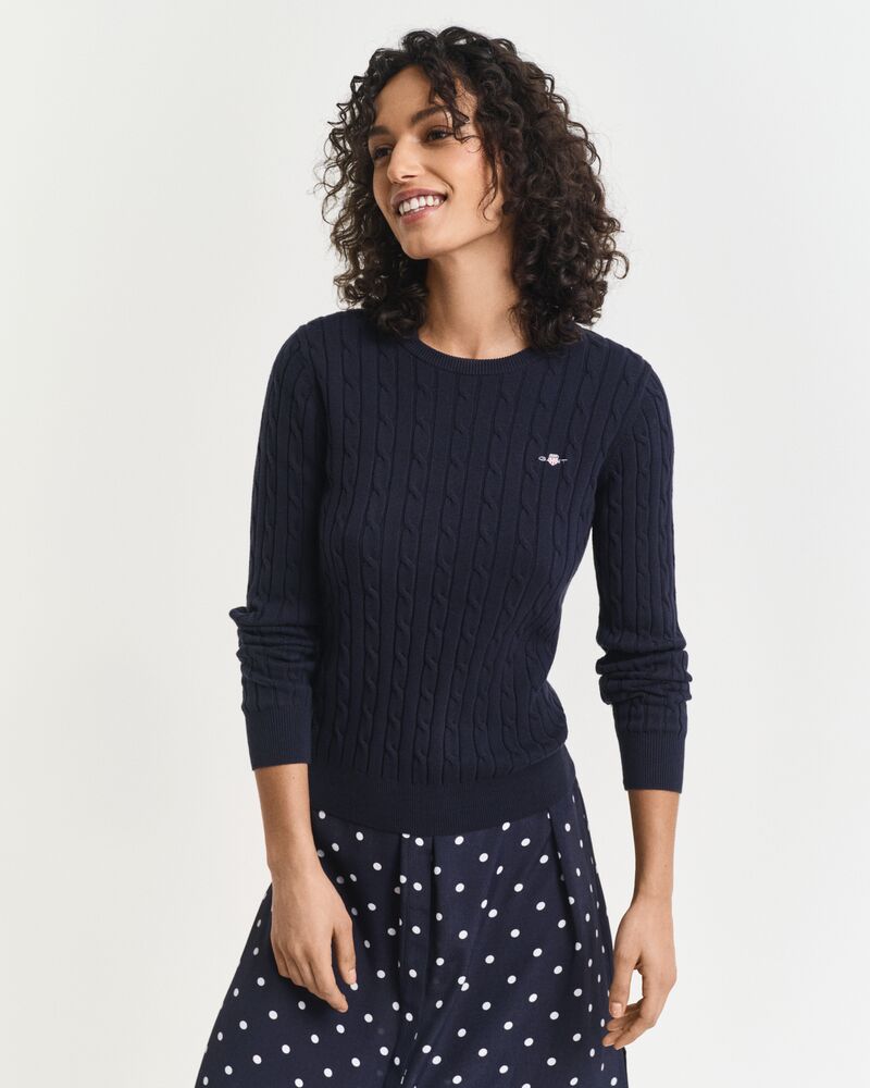 GANT Stretch Cotton Cable C-Neck/Pulover 4800100