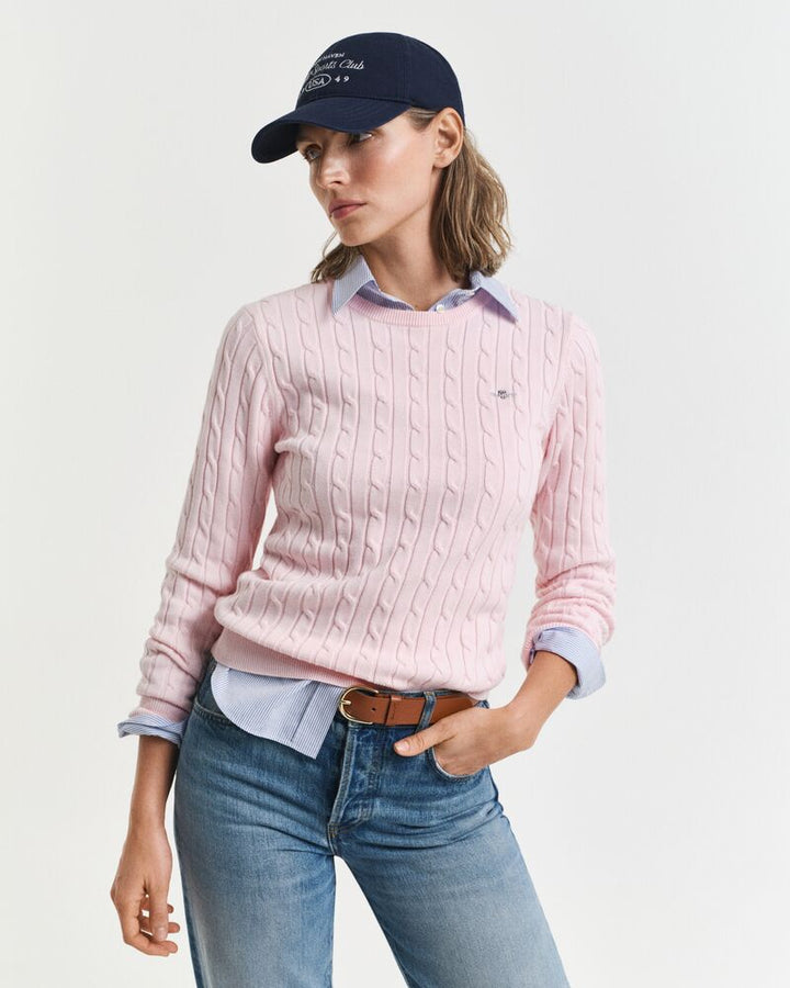 GANT Stretch Cotton Cable C-Neck/Pulover 4800100