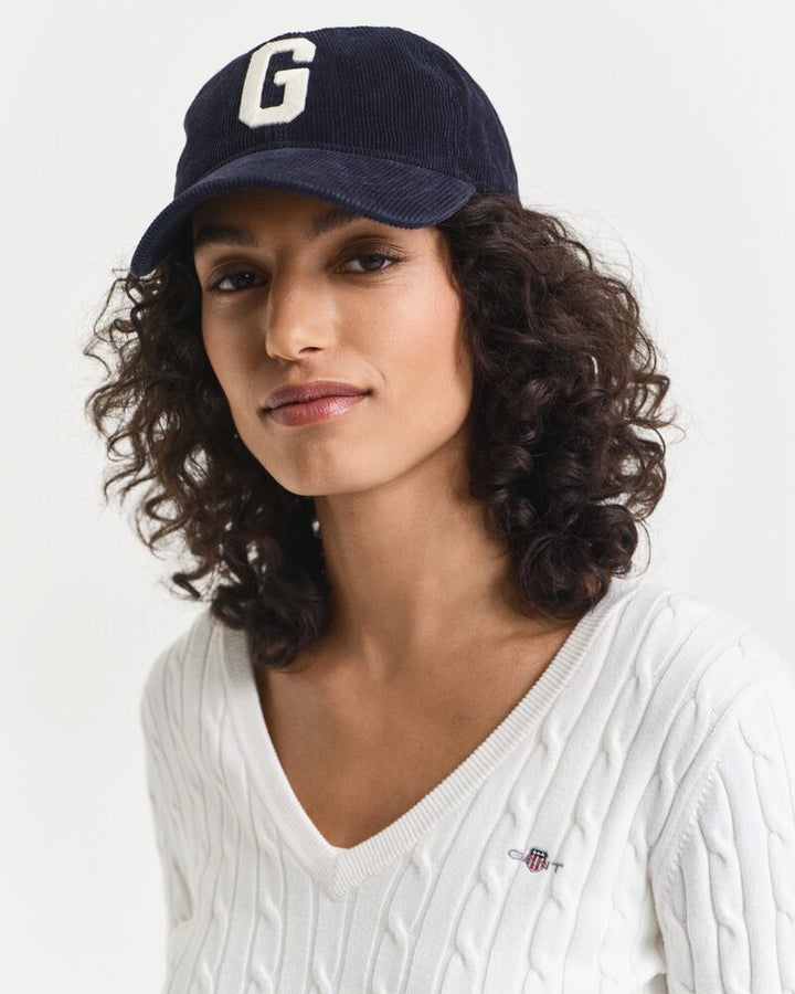 GANT Stretch Cotton Cable V-Neck/Pulover 4800101