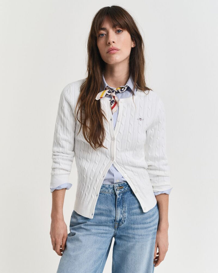 GANT Stretch Cotton Cable Cardigan/Pulover 4800103