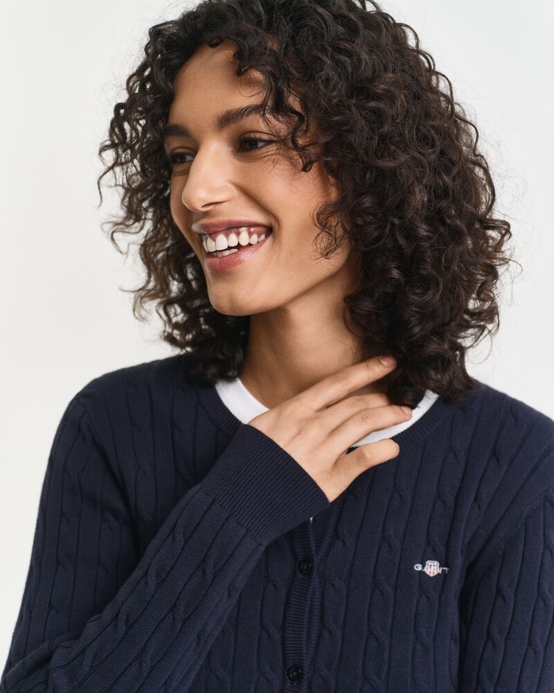 GANT Stretch Cotton Cable Cardigan/Pulover 4800103