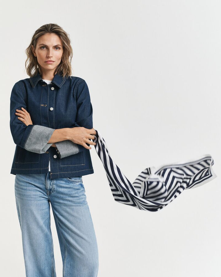 GANT Chevron Print Silk Scarf/Šal 4920253