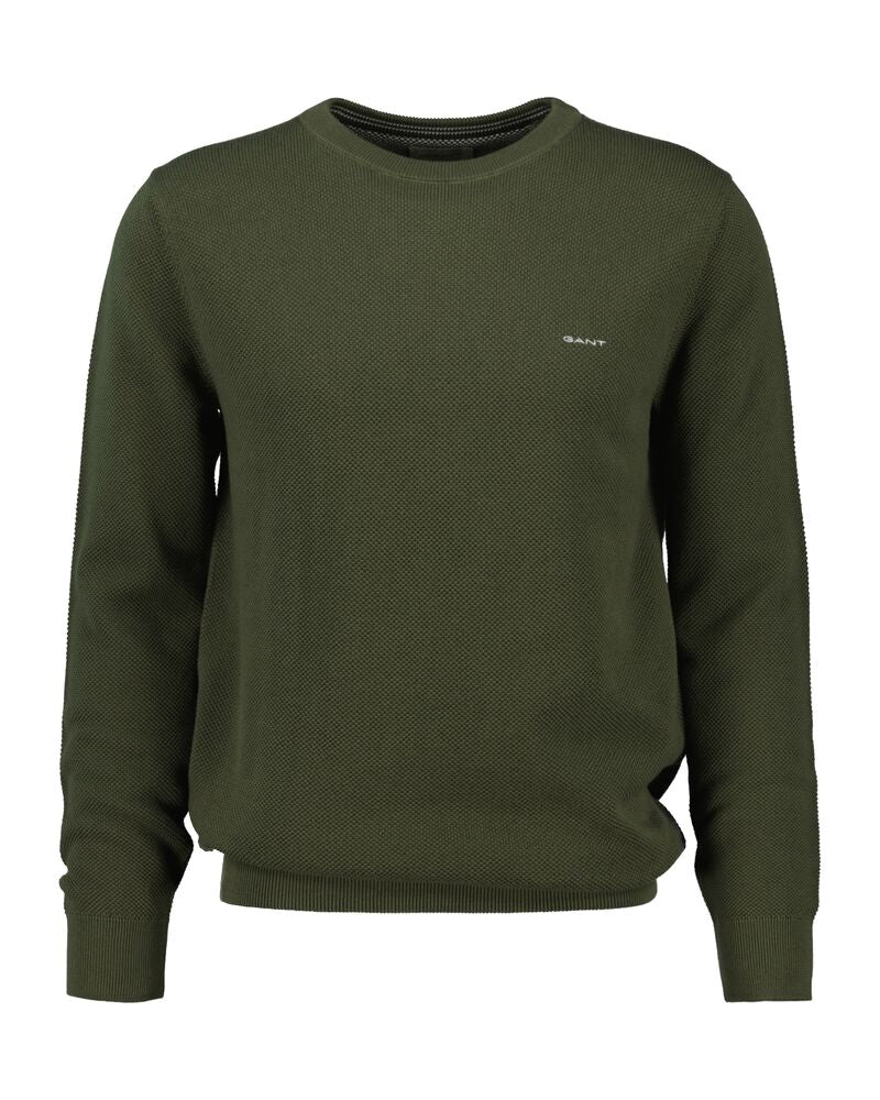 GANT Cotton Pique C-Neck/Pulover 8040521