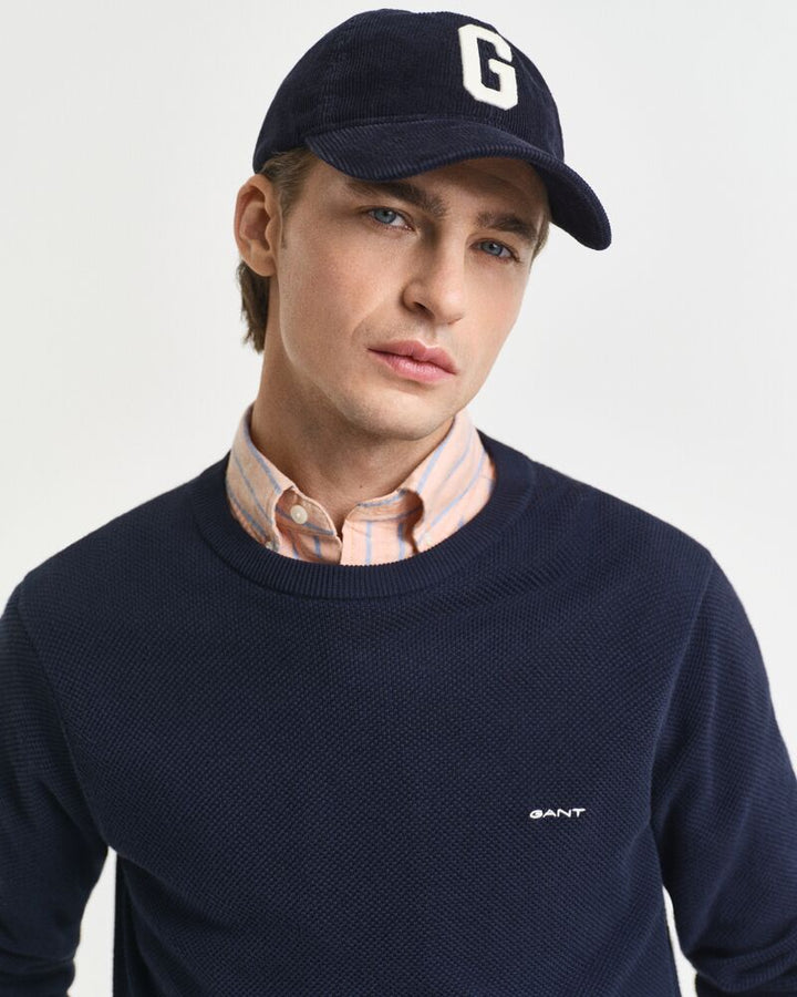 GANT Cotton Pique C-Neck/Pulover 8040521