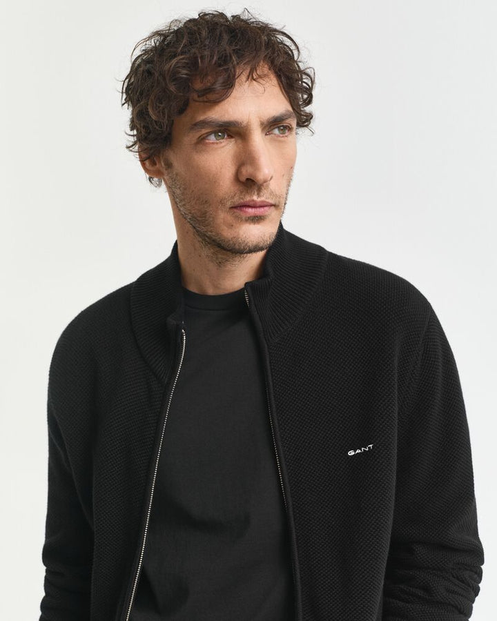 GANT Cotton Pique Zip Cardigan/Pulover 8040524