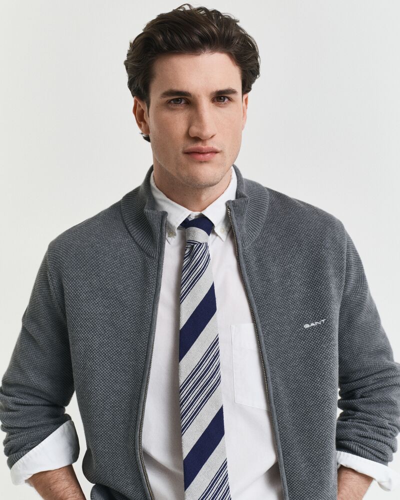 GANT Cotton Pique Zip Cardigan/Pulover 8040524