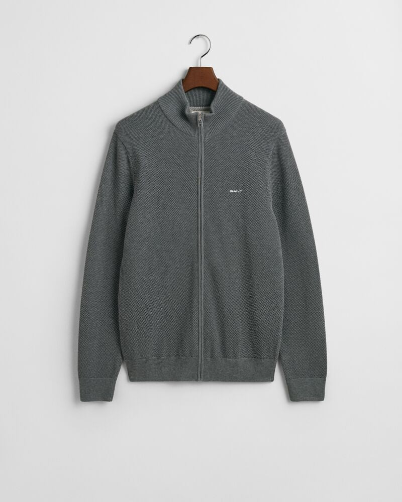 GANT Cotton Pique Zip Cardigan/Pulover 8040524