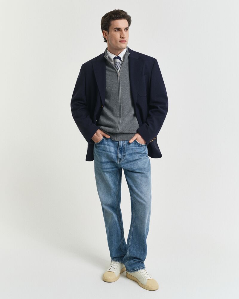 GANT Cotton Pique Zip Cardigan/Pulover 8040524