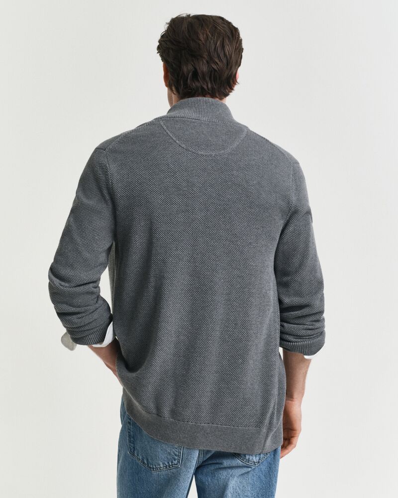 GANT Cotton Pique Zip Cardigan/Pulover 8040524
