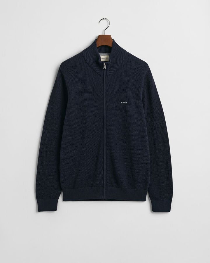 GANT Cotton Pique Zip Cardigan/Pulover 8040524