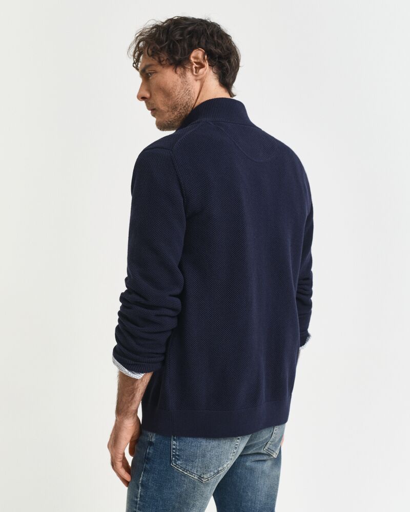 GANT Cotton Pique Zip Cardigan/Pulover 8040524