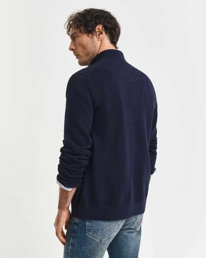 GANT Cotton Pique Zip Cardigan/Pulover 8040524
