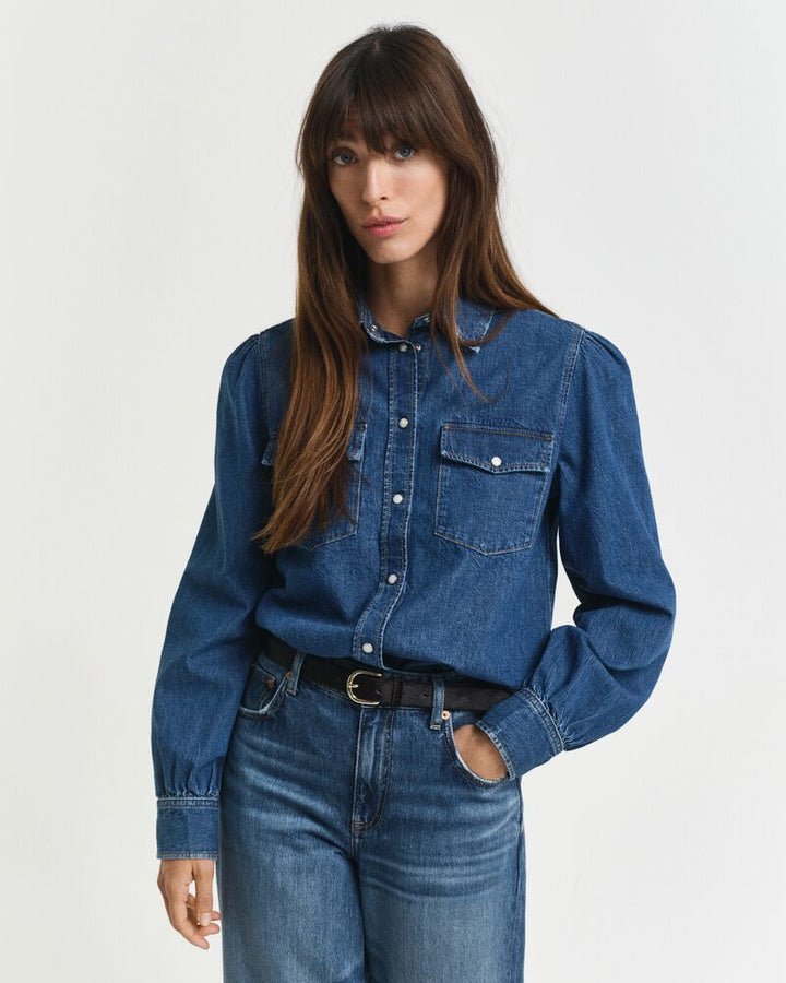 GANT Reg Puff Sleeve Denim Shirt/Košulja 4300539