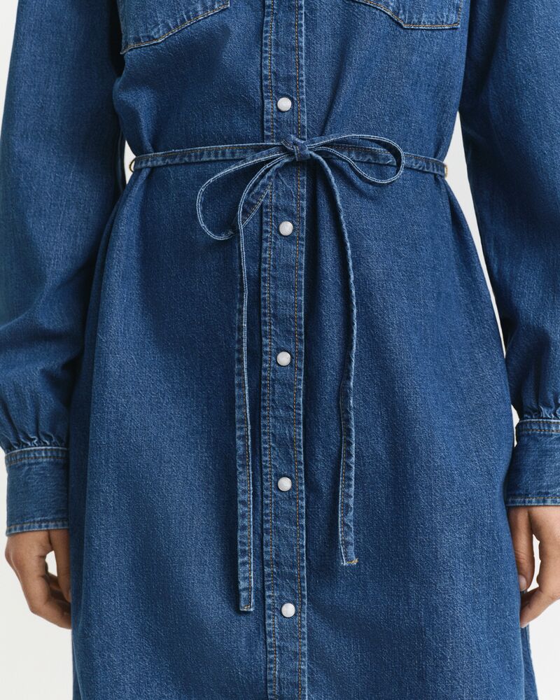 GANT Puff Sleeve Denim Dress/Haljina 4503446
