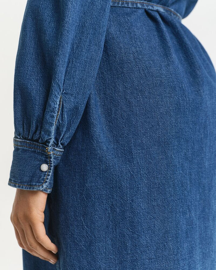 GANT Puff Sleeve Denim Dress/Haljina 4503446