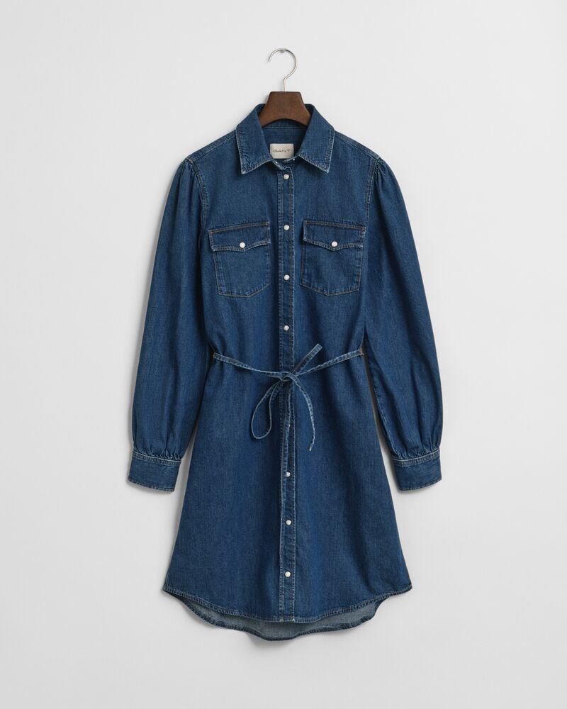 GANT Puff Sleeve Denim Dress/Haljina 4503446