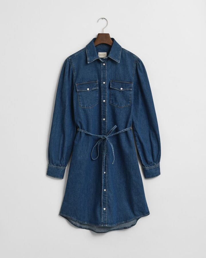 GANT Puff Sleeve Denim Dress/Haljina 4503446