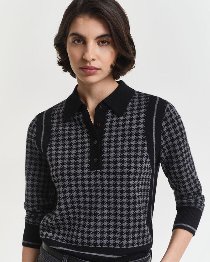 GANT Houndstooth Jacquard Polo/Pulover 4805367