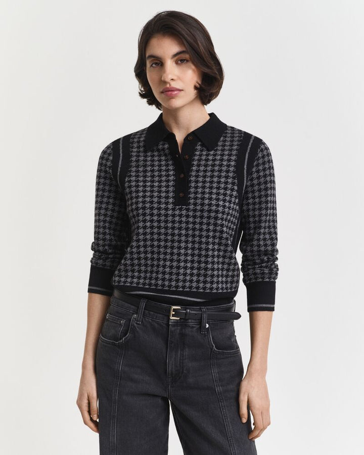 GANT Houndstooth Jacquard Polo/Pulover 4805367