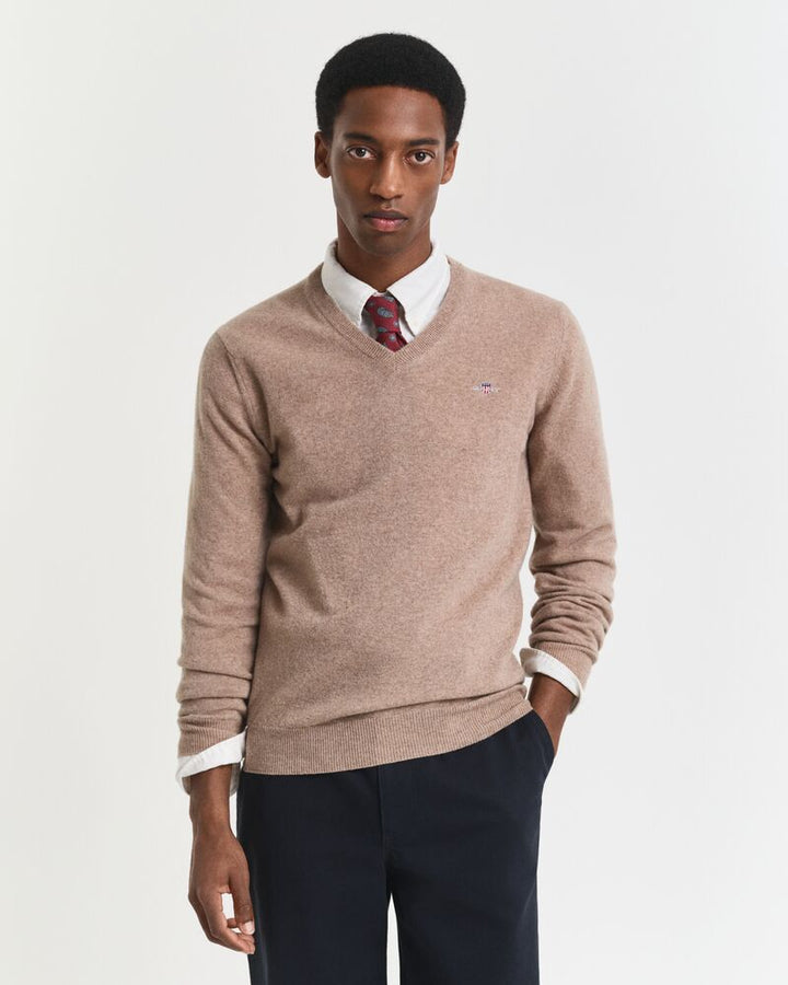 GANT Superfine Lambswool V-Neck/Pulover 87212