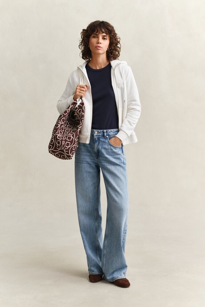 GANT Tonal Shield Zip Hoodie/Duks 4202588