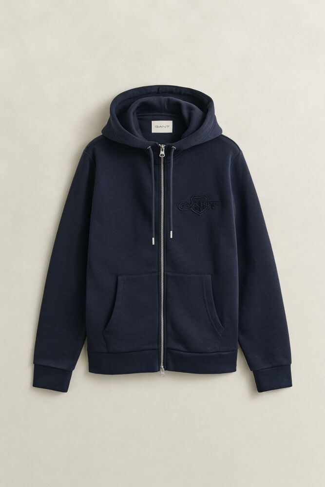 GANT Tonal Shield Zip Hoodie/Duks 4202588