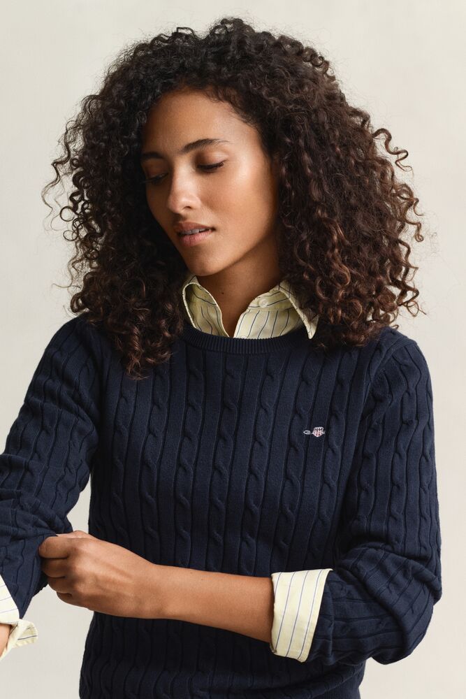 GANT Cable Knit Crew Neck Sweater/Pulover 4800100