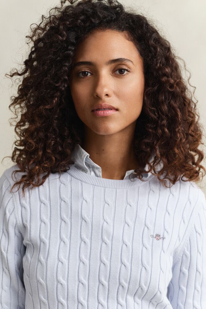 GANT Cable Knit Crew Neck Sweater/Pulover 4800100