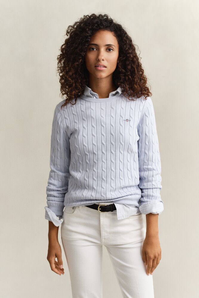 GANT Cable Knit Crew Neck Sweater/Pulover 4800100