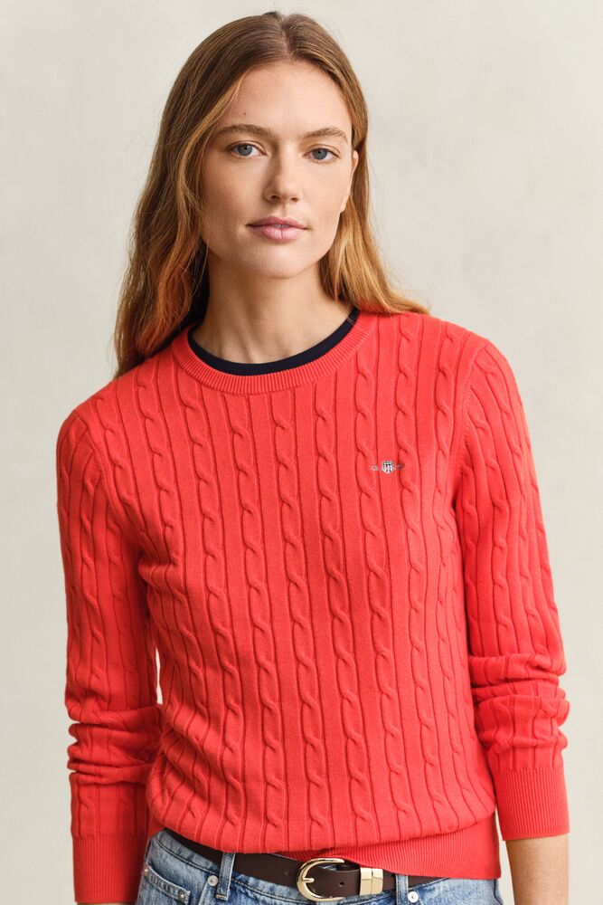 GANT Cable Knit Crew Neck Sweater/Pulover 4800100