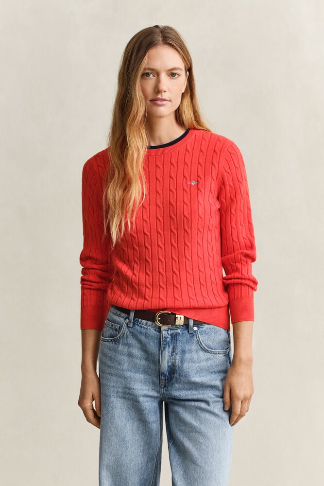 GANT Cable Knit Crew Neck Sweater/Pulover 4800100