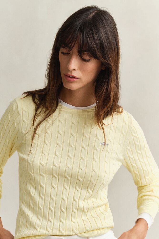 GANT Cable Knit Crew Neck Sweater/Pulover 4800100