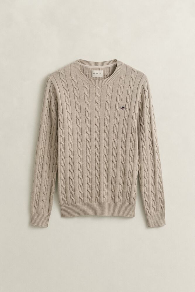 GANT Cotton Cable Knit Crew Neck Sweater/Pulover 8050601