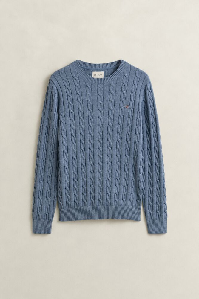 GANT Cotton Cable Knit Crew Neck Sweater/Pulover 8050601