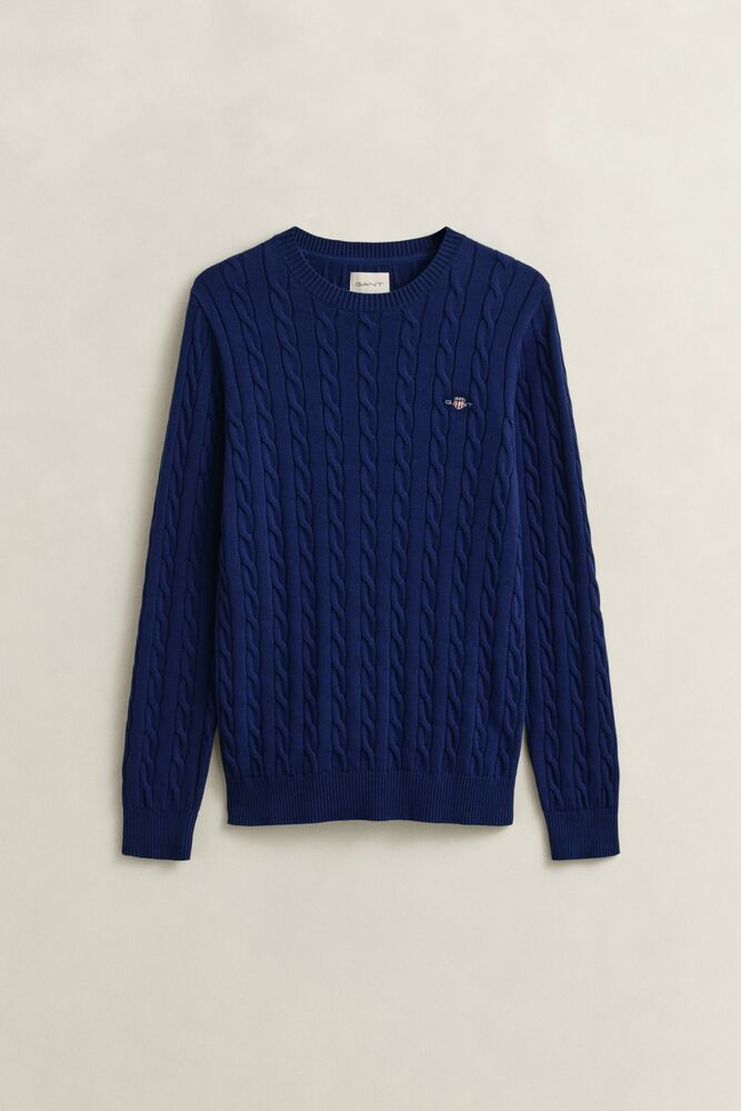 GANT Cotton Cable Knit Crew Neck Sweater/Pulover 8050601