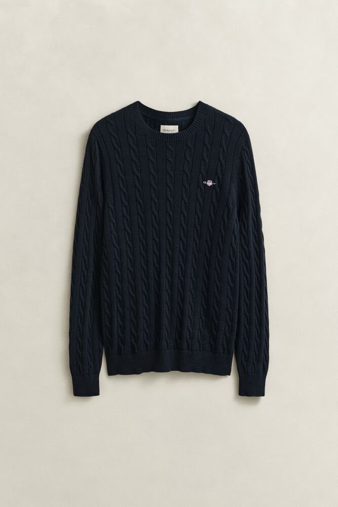 GANT Cotton Cable Knit Crew Neck Sweater/Pulover 8050601