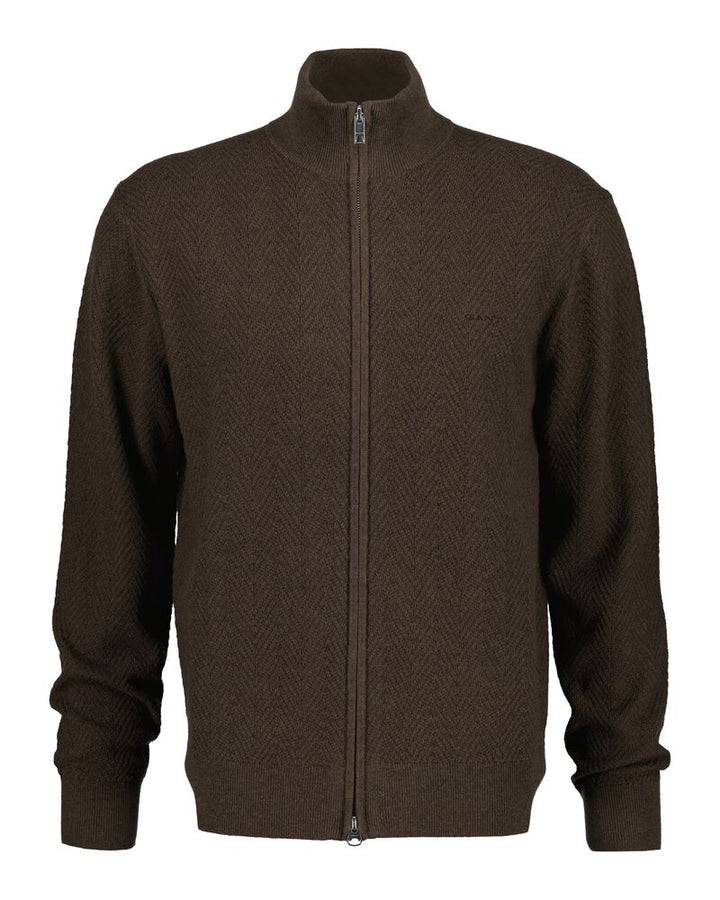 GANT Herringbone Zip Cardigan/Pulover 8050334