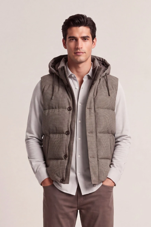 GANT Flannel Down Vest/ Prsluk 7006685