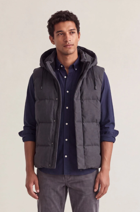 GANT Flannel Down Vest/ Prsluk 7006685