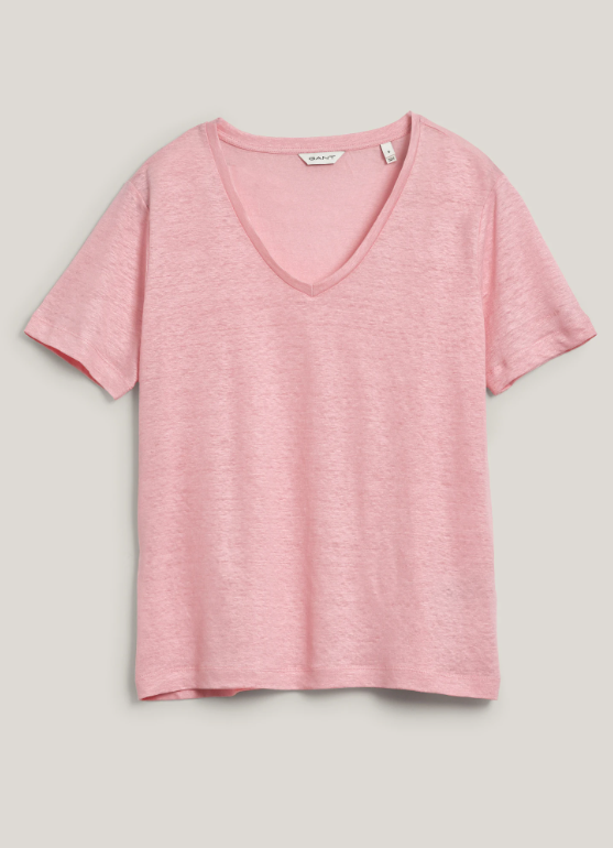 GANT Reg Linen V-Neck Ss T-Shirt/Majica 4200596
