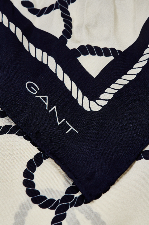 GANT Rope Print Silk Scarf/Kapa 4920242