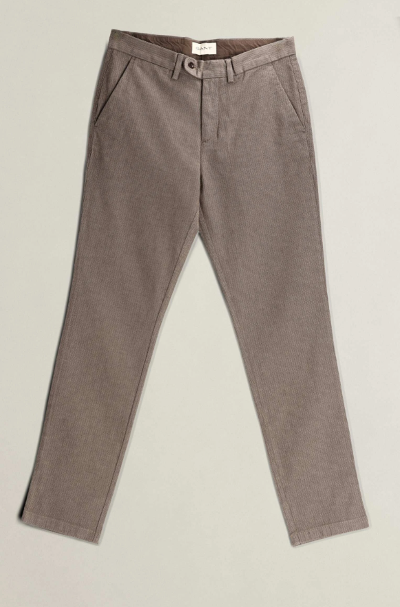 GANT Slim Cotton Herringbone Pants/Hlače 1505415