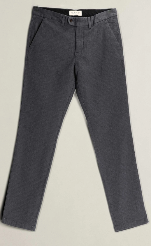 GANT Slim Cotton Herringbone Pants/Hlače 1505415
