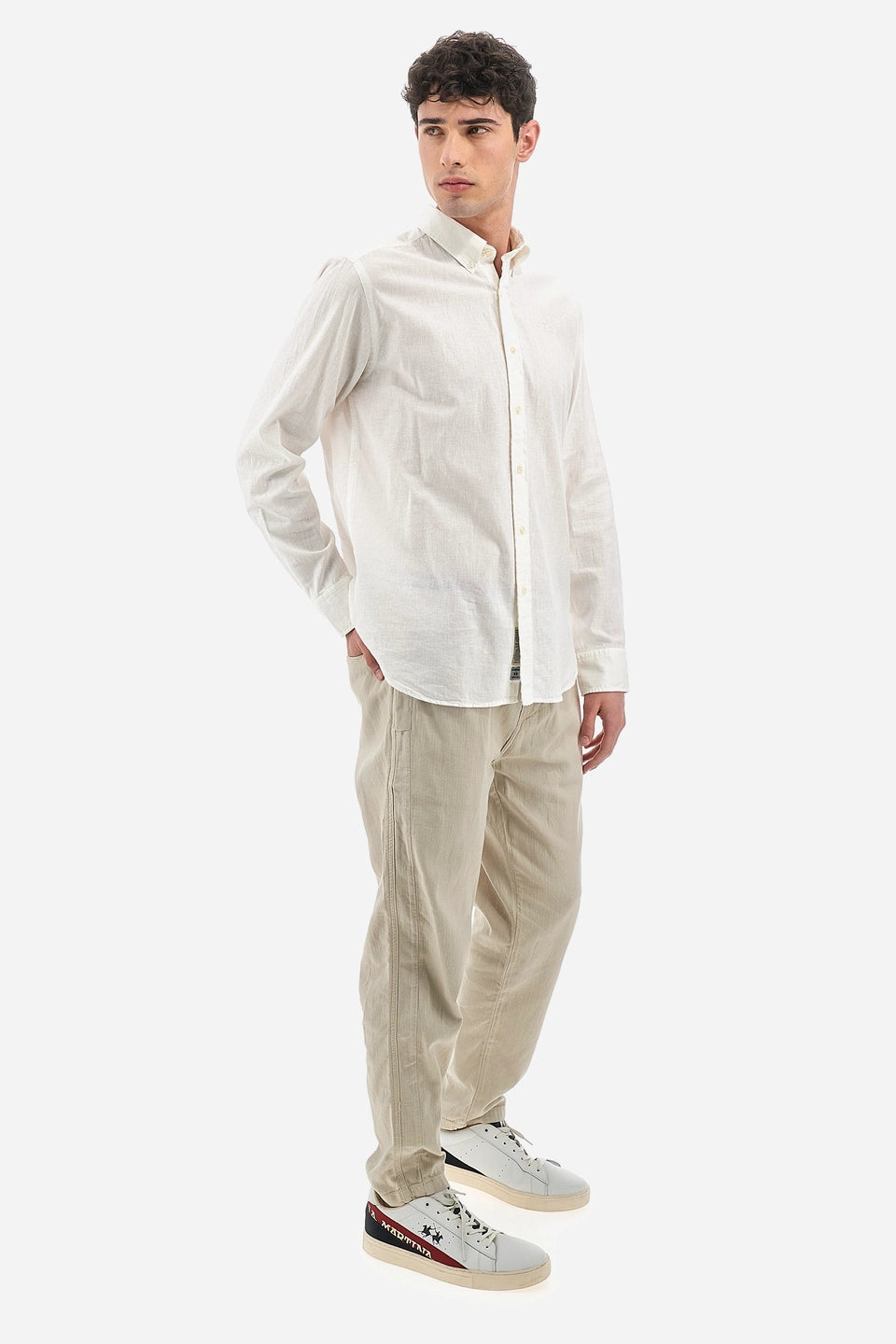 LA MARTINA  shirt l/s cotton linen TMC006TL072/Košulja