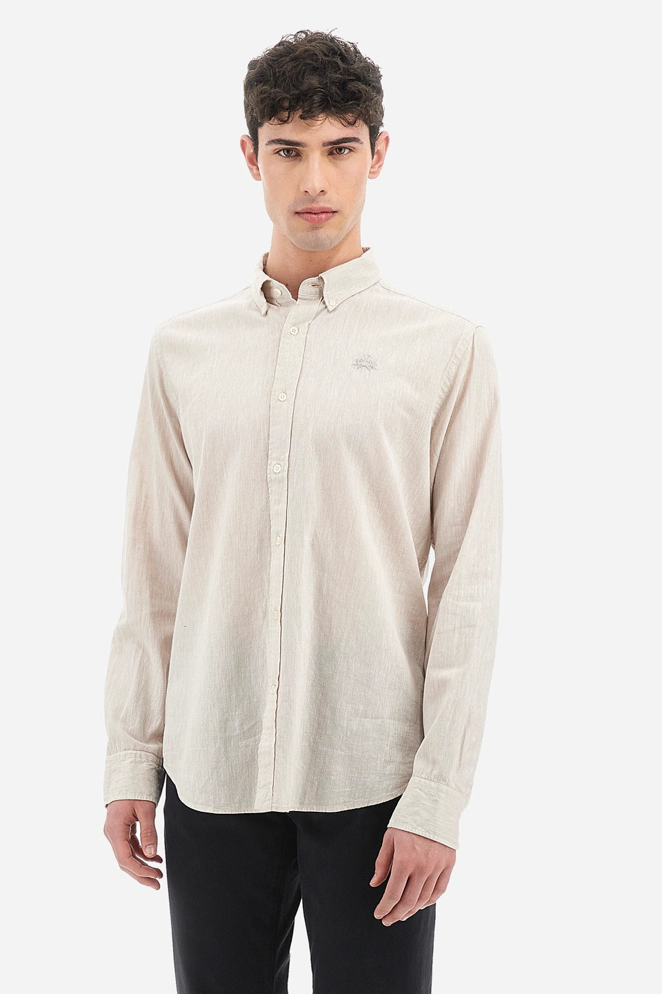 LA MARTINA  shirt l/s cotton linen TMC006TL072/Košulja