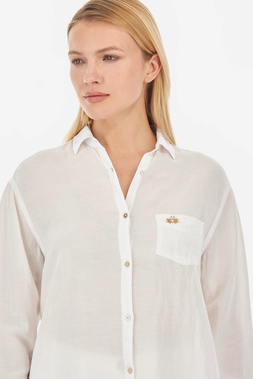 La Martina Shirt L/S Viscose Linen /Košulja VWC301TL253