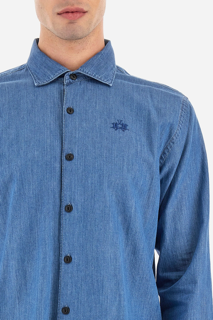 La Martina  Shirt L/S Light Denim /Košulja WMC028