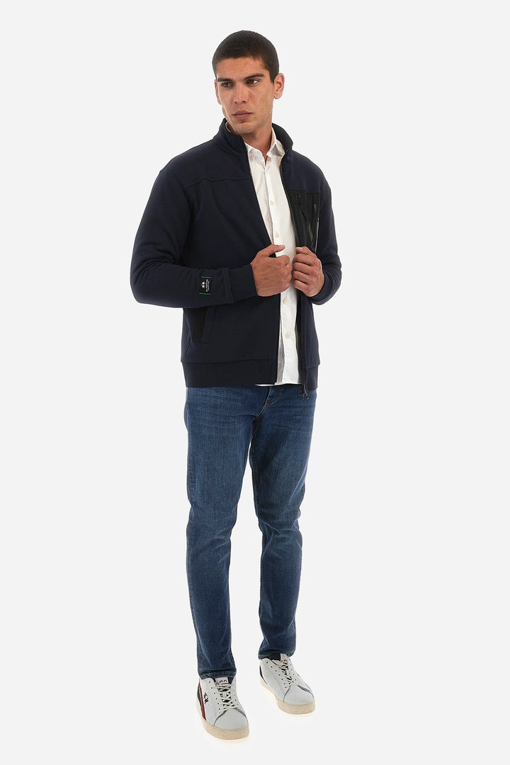 La Martina Full Zip Sweatshirt Diagon/Duks WMF005FP548