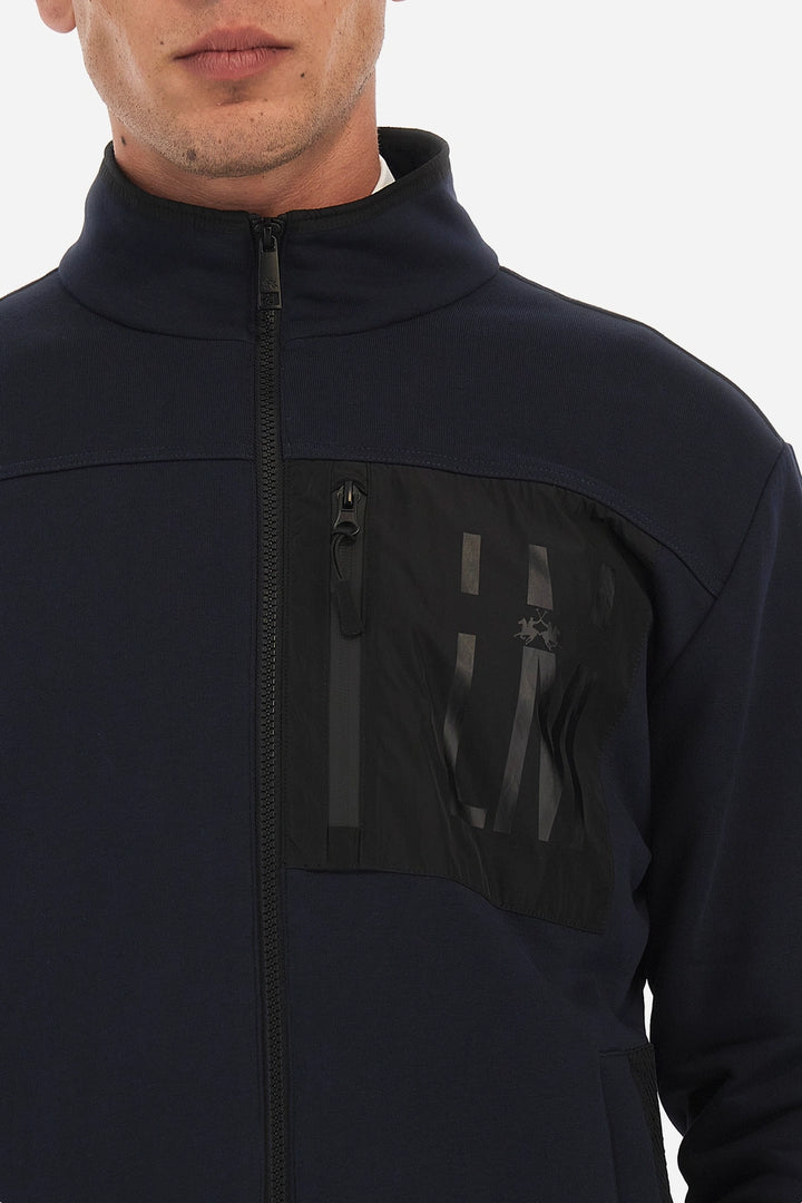 La Martina Full Zip Sweatshirt Diagon/Duks WMF005FP548